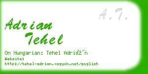 adrian tehel business card